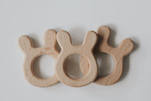 Load image into Gallery viewer, Wooden Teether Toy Bunny - Bunnies Ark