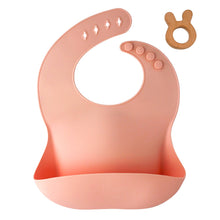 Load image into Gallery viewer, Salmon Silicone Bib