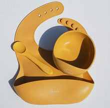 Load image into Gallery viewer, Mustard Yellow Feeding Silicone Set Trio