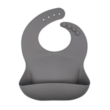 Load image into Gallery viewer, Grey Silicone Bib