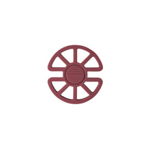 Load image into Gallery viewer, Burgundy Silicone Teether Toy