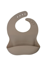 Load image into Gallery viewer, Taupe Silicone Bib