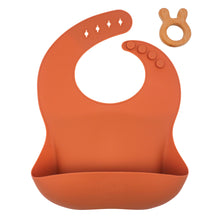 Load image into Gallery viewer, Clay Silicone Bib