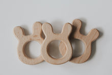 Load image into Gallery viewer, Wooden Teether Toy Bunny - Bunnies Ark

