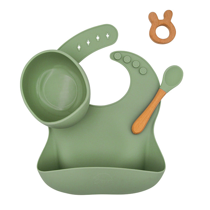 Sage Green Feeding Set Trio