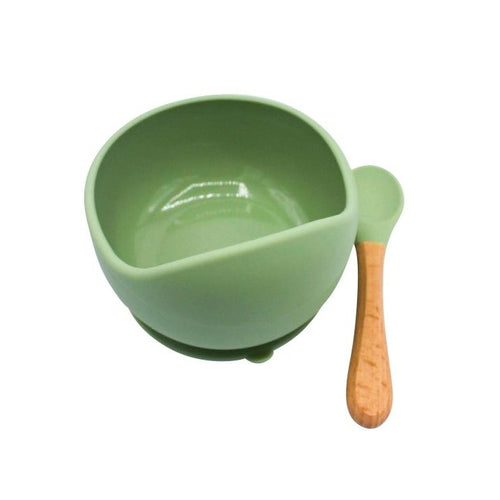 Bunnies Ark Suction Bowl and Wooden Spoon